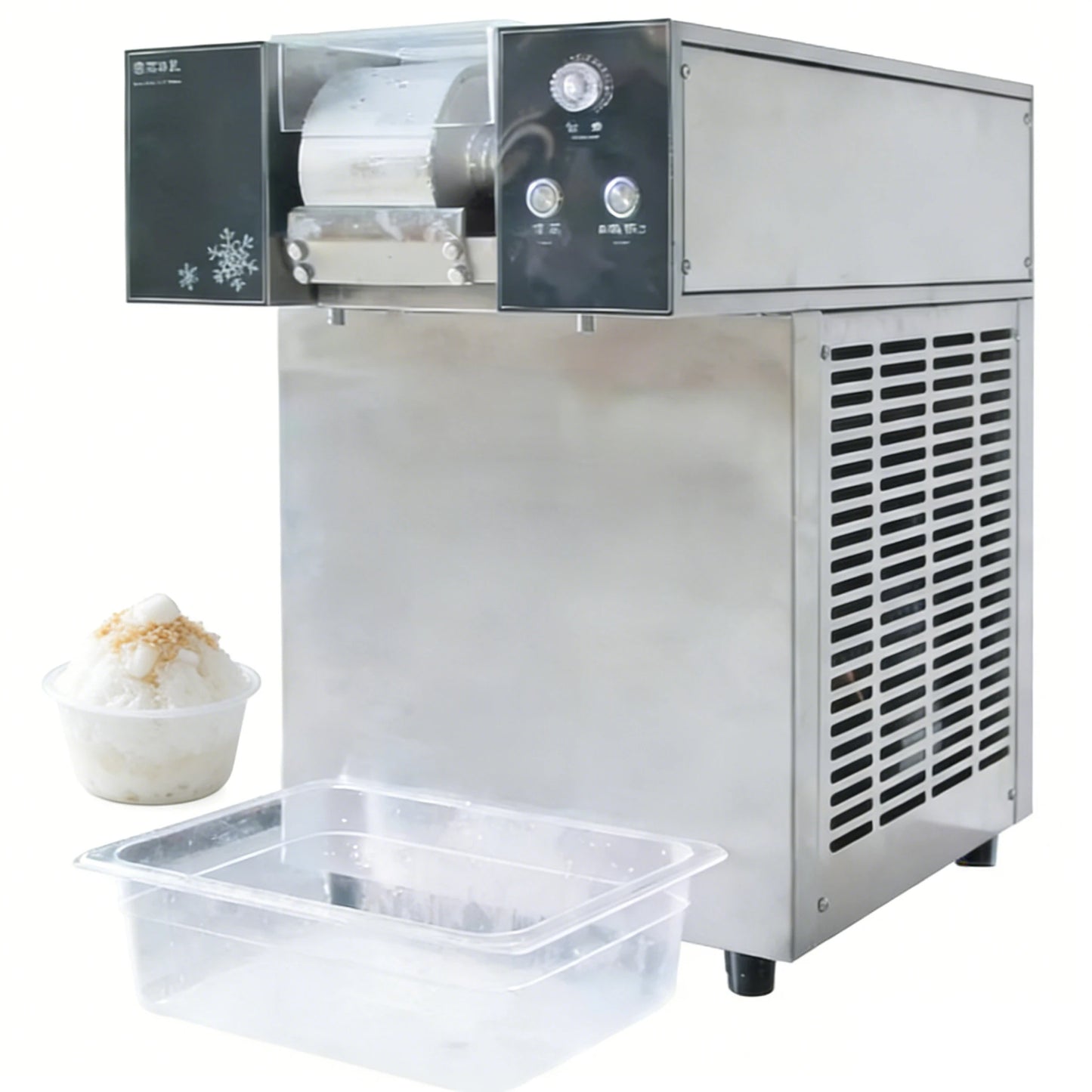 Portable Electric Snow Ice Shaver Machine Stainless Steel Eco-Friendly Commercial Hotel Household Outdoor Festival Fair Night