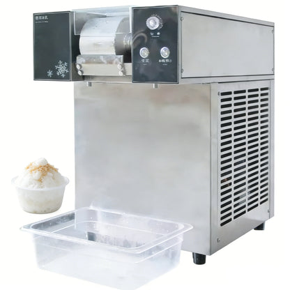 Portable Electric Snow Ice Shaver Machine Stainless Steel Eco-Friendly Commercial Hotel Household Outdoor Festival Fair Night