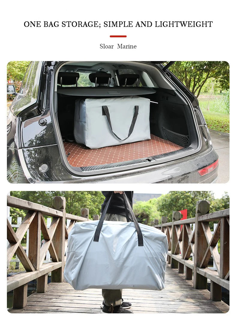 Thermal Welded SOLAR MARINE 9.8 ft 3 Meters Inflatable Speed Boat Outdoor Fishing Rescue Rowing Dinghies With Free Accessories