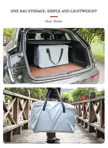 Thermal Welded SOLAR MARINE 9.8 ft 3 Meters Inflatable Speed Boat Outdoor Fishing Rescue Rowing Dinghies With Free Accessories