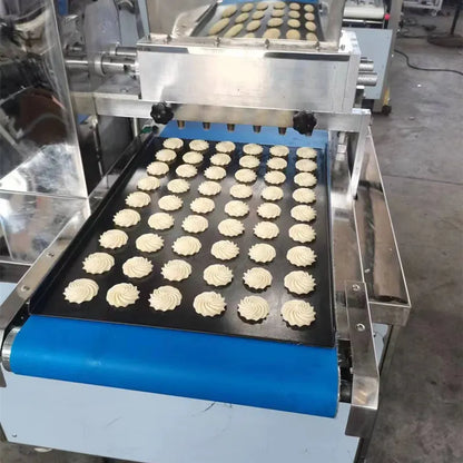 Tray Type Rotary Moulder Soft Walnut Biscuits Press Making Production Line Cookies Forming Maker Machine