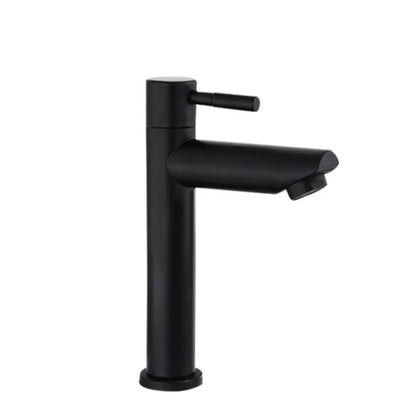 Stainless Steel 304 Basin Faucet Single Cold Water Faucet Tap Single Handle Bathroom Wash Basin Faucet