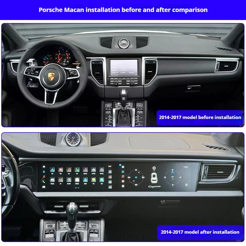 Suitable for 2014-2017 Porsche Macan Modified Android Central Control Large Screen Navigation Car Player Multimedia