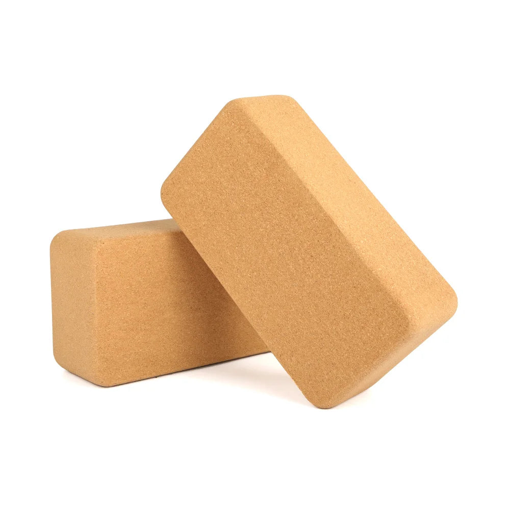 Customized Natural Organic Yoga Block High-Density Solid Cork Yoga Blocks for Children and Adults
