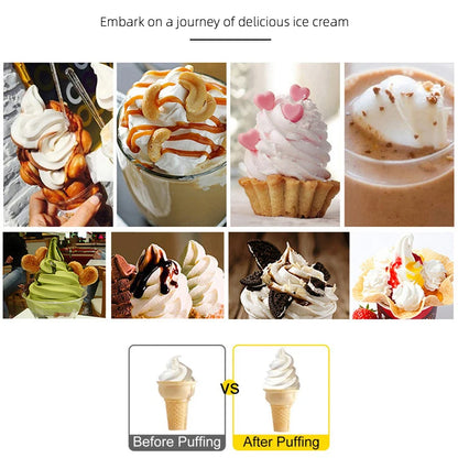 Ice Cream Maker 20-28 L/H Automatic Commercial Yogurt Ice Cream Making Soft Serve Ice Cream Machine for Cone Business Price