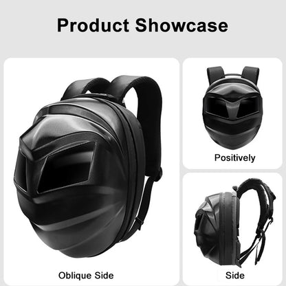 Black Knight Led Iron Man Biker Backpack 2025 New Luminous Led Waterproof Motorcycle Riding Helmet Bag Backpack Custom Factory