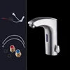 Brass White Sensor Tap Modern Single Hole Ceramic Valve Core Bathroom Wash Basin Hot Cold Mixer Faucet
