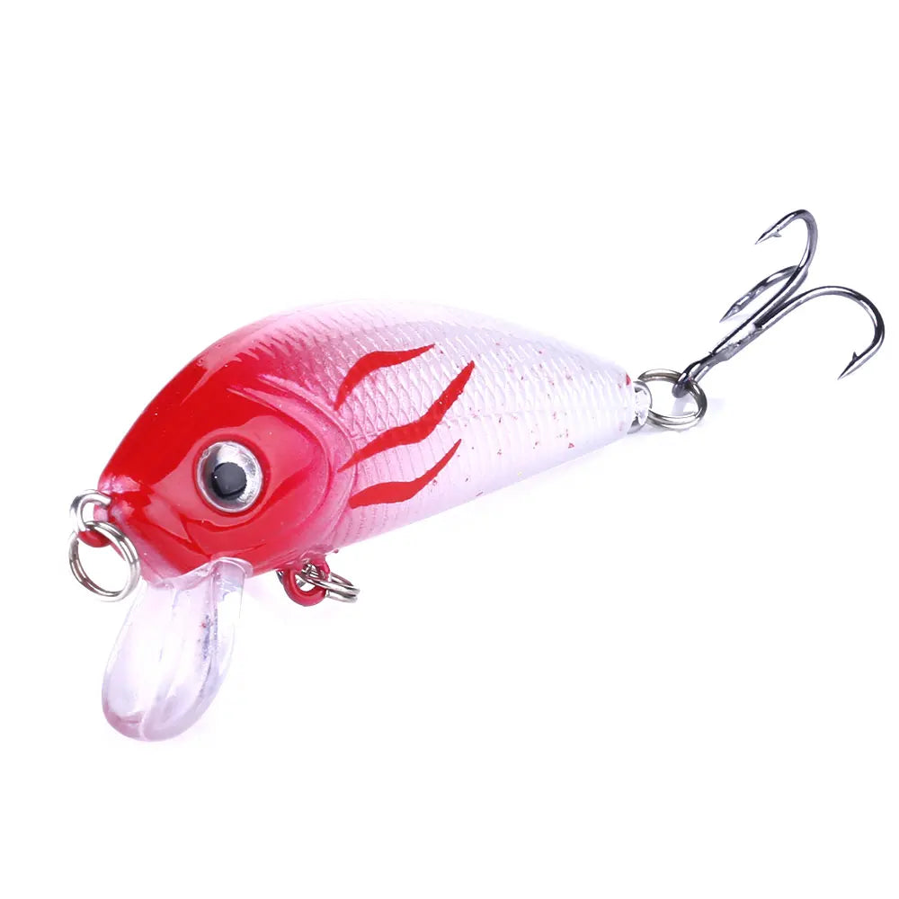 Hengjia 3d Eyes Hard Body 5cm Small Minnow Flying Fishing Lure