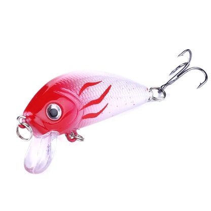 Hengjia 3d Eyes Hard Body 5cm Small Minnow Flying Fishing Lure