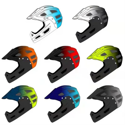 Custom Mountain Road Bike Safety Protective Full Face Helmets