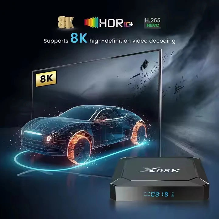 2024 Best Tv Box X98k Android 4GB RAM 32GB Ram WIFI 5 2GB 16GB 4K Smart Set Top Box