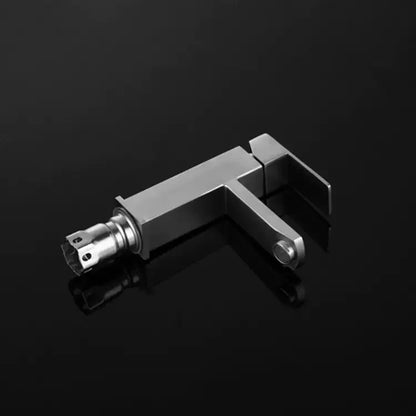 Single-Hole on Stage Stainless Steel Brass Basin Faucet Hot and Cold Metered Faucet for Bathroom and Living Room for Hotels