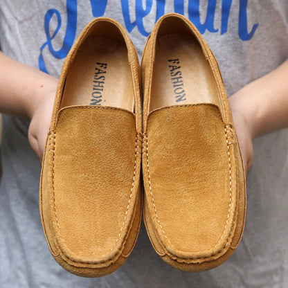 Suede Leather Man Loafers Luxury 2021 Casual Shoes For Men Boat Shoes Handmade Men Slipon Driving Shoes Male Moccasins Zapatos99
