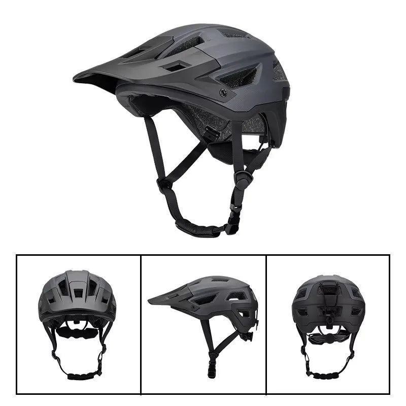 CE EN 1078 & CPSC Approved Unisex MTB Bike Helmet with Visor Mountain Bike Helmet Featuring PC Shell for Mtb Riding