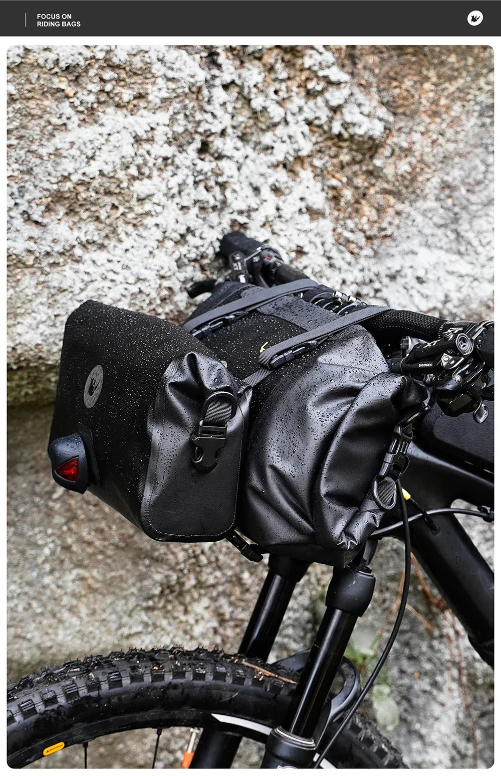 Rhinowalk Bike Handlebar Bag Waterproof Big Capacity 4L-12L  Frame Front Tube Cycling Bag Trunk Pannier Bike Accessories
