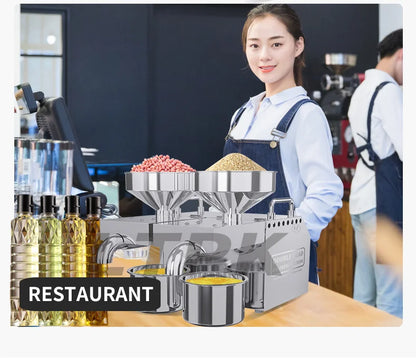 B02 Full Automatic Mini Small Household Home Use Oil Extraction Making Edible Olive Oil Press Machine