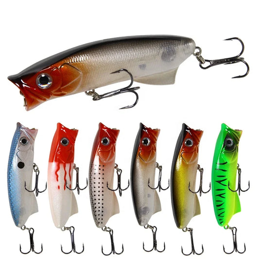 TOP WATER Popper Lure 8cm/11.3g Floating Hard Baits Artificial Bait Fishing Lure by PDG ibma