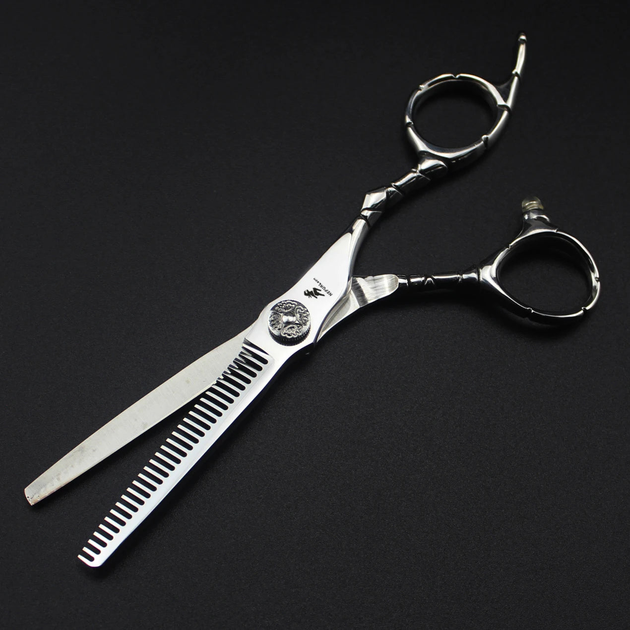 6.0 Inch FZC New Fashion Design Beauty Barber Flat Scissors Tooth 1 Set of 5 Kind of Scissors Single Hairdressing Scissor HS-860