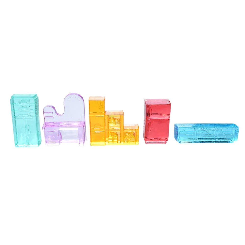 Acrylic Color Transparent Cute Children Play House Cartoon Resin Furniture Animal Decoration