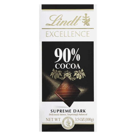 UD2 for Lindt 90% Cocoa White Chocolate Bar Case of 12-3.5 oz Sweet Taste with Milk Flavor and Candy Ingredient Solid Cup