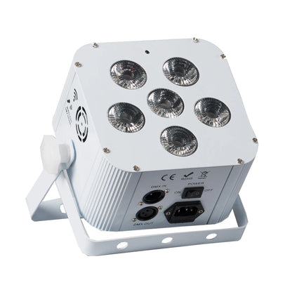 4pcs Battery Operated Light Fixtures Remote & Wifi Control Led Uplight 6X18w RGBWA UV Wireless Led Par Can