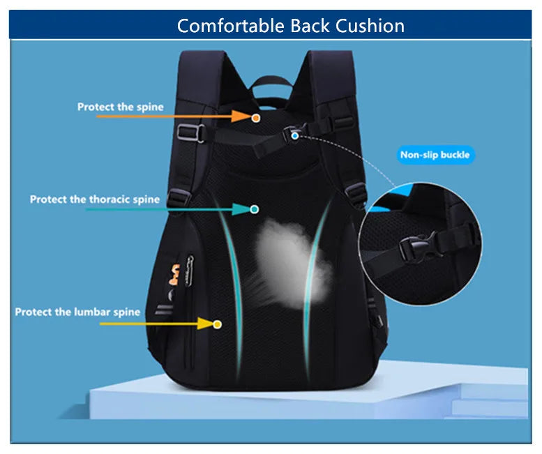 primary child school backpacks boys bookbag student luminous backpack large waterproof backpack for school teen boy schoolbag