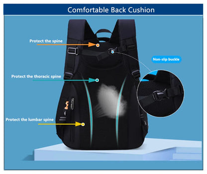 primary child school backpacks boys bookbag student luminous backpack large waterproof backpack for school teen boy schoolbag