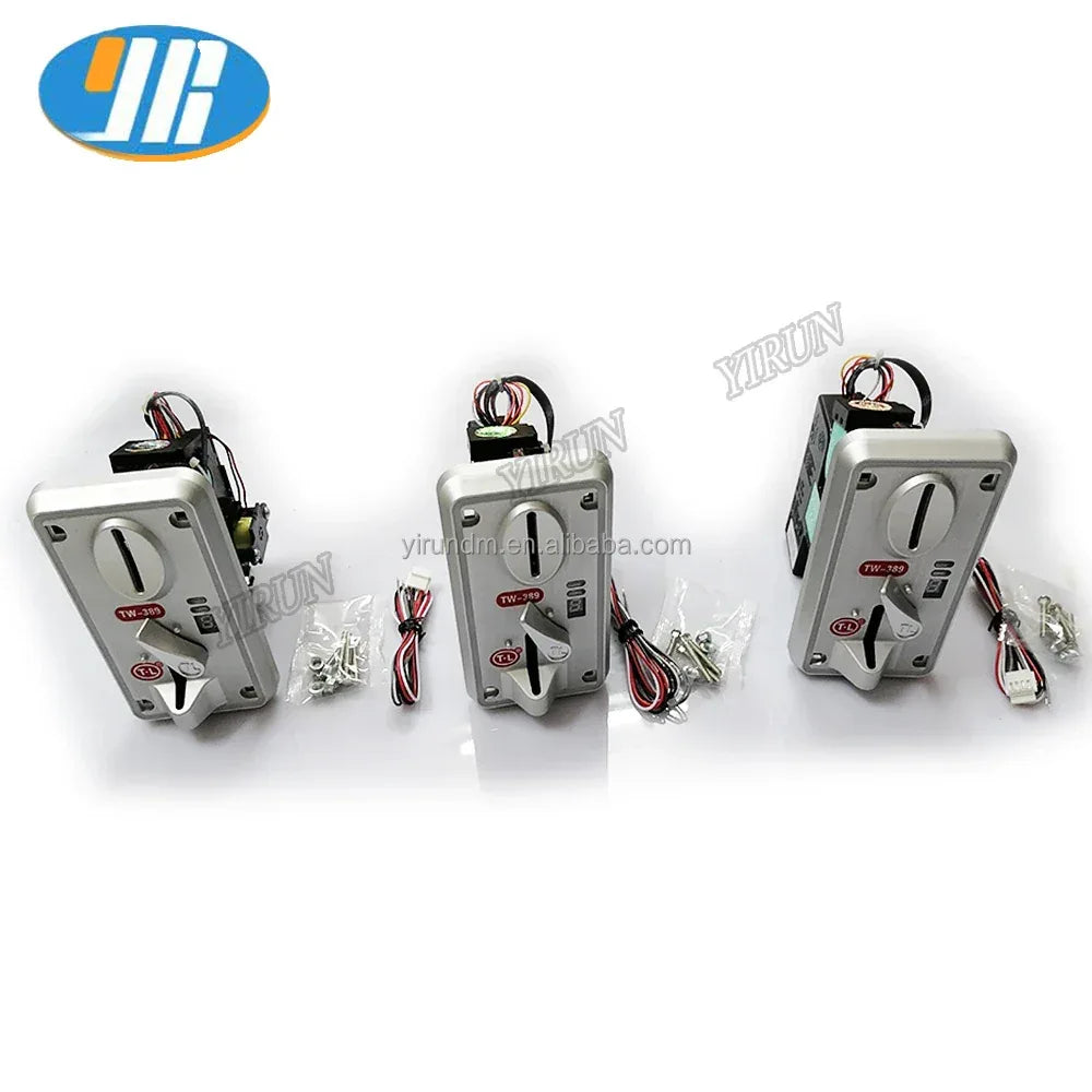 Factory Price TW-389 High Electronic Coin Acceptor 12V LED Crane Machine Plastic Coin Pusher Front Insertion Amusement Board