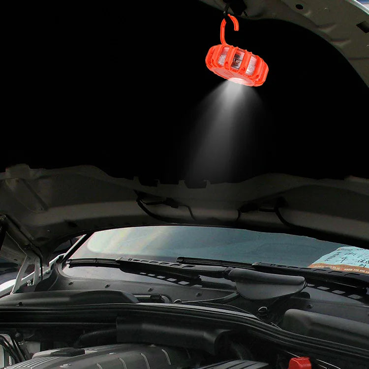 2PCS 3PCS 6PCS Car Emergency Strobe Flashing Warning Light Roof Road Safety Lamp Roadside Orange Beacon Magnetic Base Light