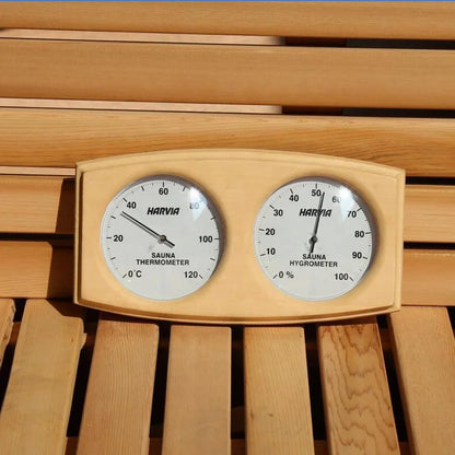 Harvia Sauna Wooden Hygrometer Thermometer Wall Mounted Sauna Hygrometer Sauna Accessories