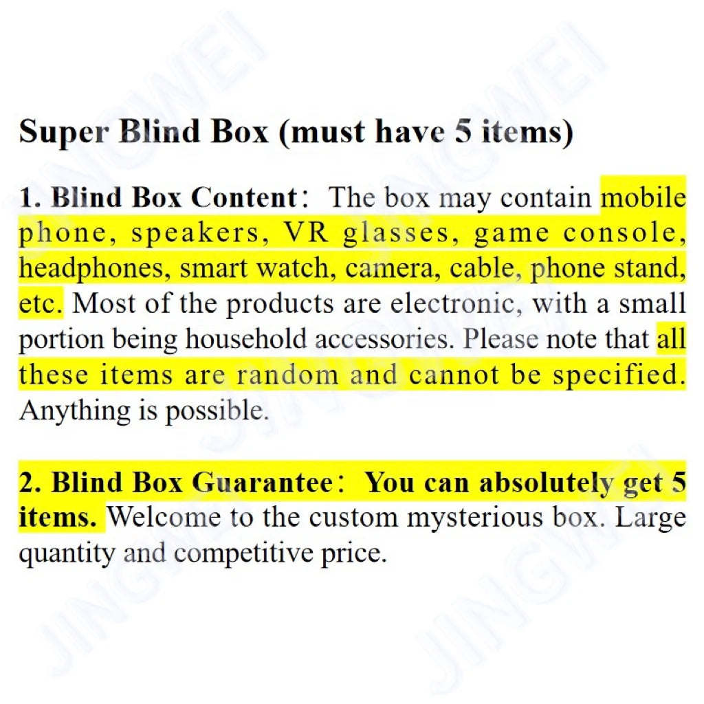 Large Surprise Mystery Blind Box Surprise Gift Tech Electronics 3c Lucky Gaming 5g Smartphone Large Mystery Box