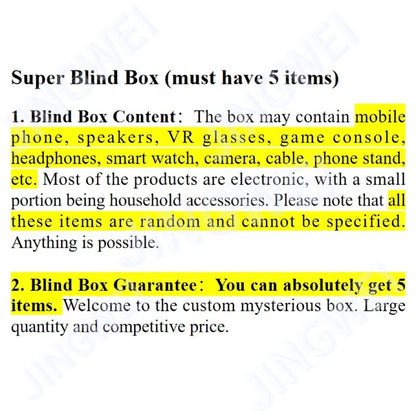 Large Surprise Mystery Blind Box Surprise Gift Tech Electronics 3c Lucky Gaming 5g Smartphone Large Mystery Box