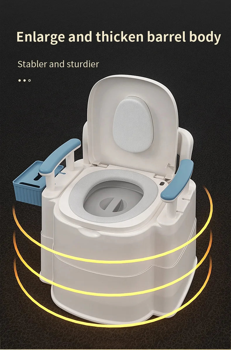 Factory Direct Portable PP Two Piece Toilet Elderly Pregnant Women Square Bowl S-Trap Drainage Outdoor Use Automatic Operation