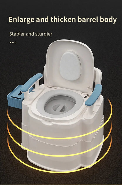 Factory Direct Portable PP Two Piece Toilet Elderly Pregnant Women Square Bowl S-Trap Drainage Outdoor Use Automatic Operation