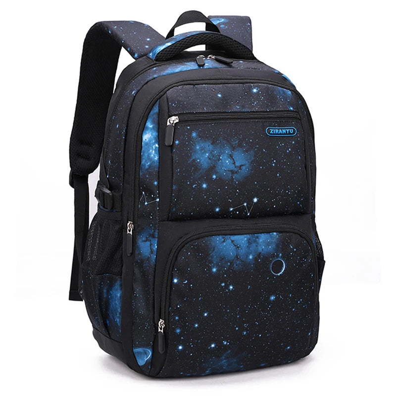 Teenagers Backpacks Boys Fashion Star School Bags Children Travel Bag Kids Knapsack Primary School Backpack Students Bag 9-16Y