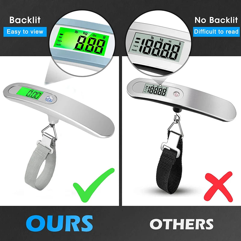 Hot Selling Stainless 50kg Weight Comfort Luggage Scales 50kg Electronic Portable Luggage Weight Scale Digital