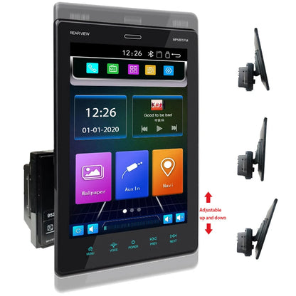9.5 Inch Touch Screen Vertical MP5 Car Stereo 2 Din with AUX//USB/FM Mirror Link Car Radio Player