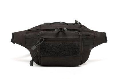 Camouflage Chest Daypack Single Crossbody Strap Waterproof Polyester Tactical Waist Bag for Outdoor Sports Zipper Closure