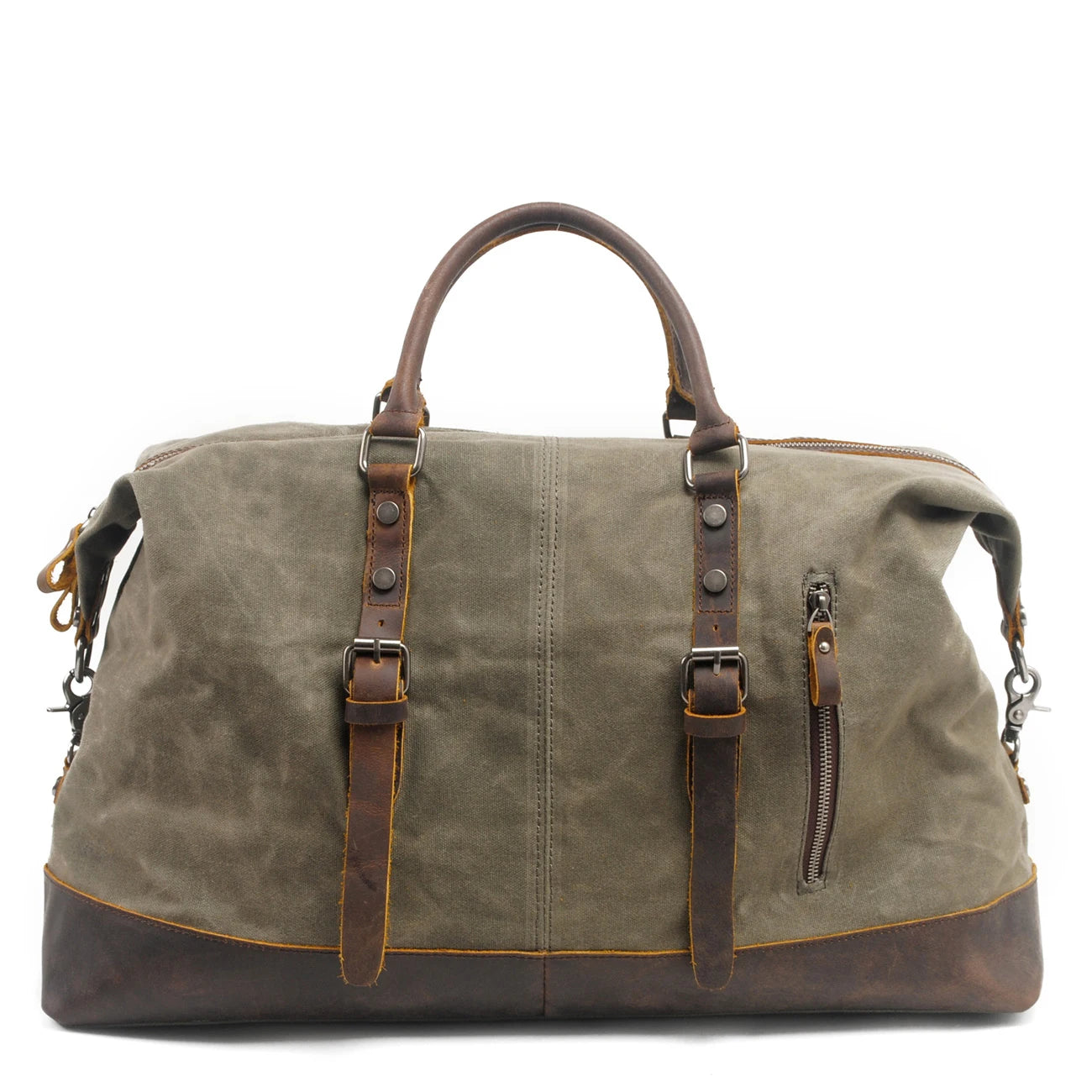 831 Vintage Water Resistant Duffel Bag Weekender Bag Canvas Sling Bag Zipper Closure Unisex