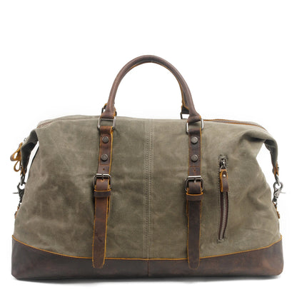 831 Vintage Water Resistant Duffel Bag Weekender Bag Canvas Sling Bag Zipper Closure Unisex