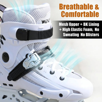 Inline Skates Freestyle Carbon Inline Skates for High-Speed Performance