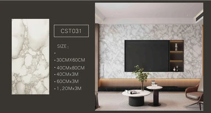 Modern Geometric Waterproof 3D Foam PVC Wall Sticker Roll Self Adhesive Peel Stick Wall Panels for Interior Home Decoration