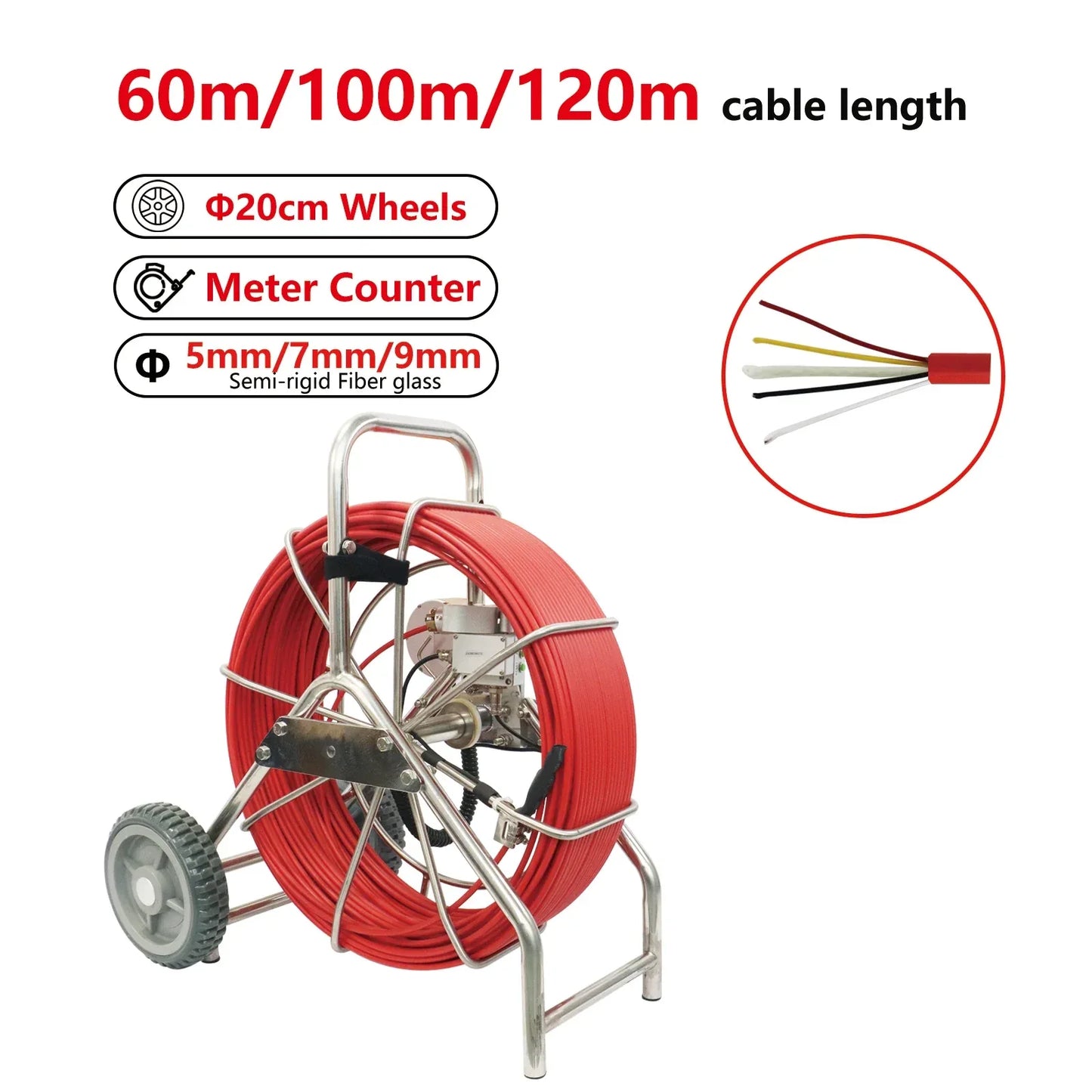 Factory Wholesale Cavity Wall Spaces Under Floors Inspection hd Video Pipe Inspection Camera for Plumbing