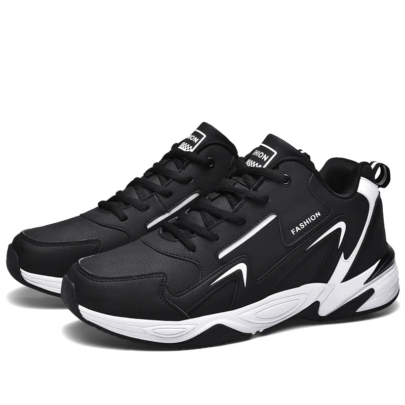 High Quality Men's Casual Sneakers Breathable Mesh Cloth Upper Elasticity Anti-Slip High-Top Sole Comfortable Walking Shoes