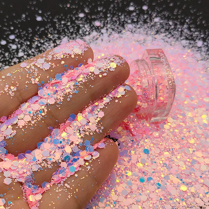 Bulk Glitter Wholesale Price Color Shift Chunky Mixed Glitter for Tumbler