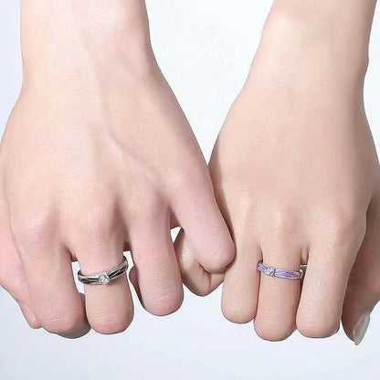 F1052 Wings Design Engagement Ring For Women Cubic Zirconia Prong Setting Lab Created Round Stone Fashion Rings