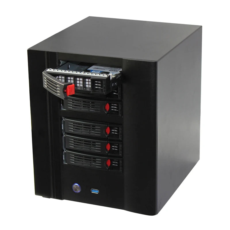 Hot Swap 6 Bays Desktop NAS Server case Nas Computer case  with USB 3.0 Fits Mini ITX Applied in Office