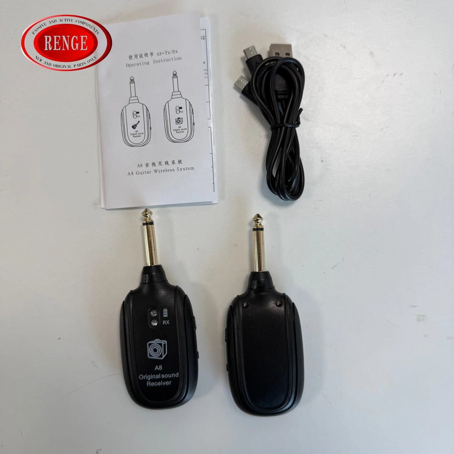 2.4G 50M Transmission Range Wireless Guitar System Built-in Rechargeable Battery 2.4G Wireless Transmitter Receiver Electronics