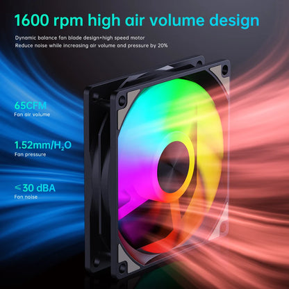SNOWMAN AK120mm  PC Case Fans Quiet Brushless SYNC ARGB with 1.8W Power USB Interface 5V Heatsink for Computer Cooling Low MOQ