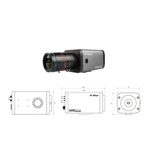 4K EX-SDI Video Cameras Hd Mi Output Industrial 3g Hd Broadcast Bullet 1080p 50fps 60fps Sdi Camera 50i IMX334 Starlight ZOOM